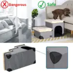 3-Step Plush Dog Stairs and Storage - Image 5