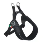 Tre Ponti Mesh Adjustable Girth Easy Fit Pet Harness, Black - Image 7