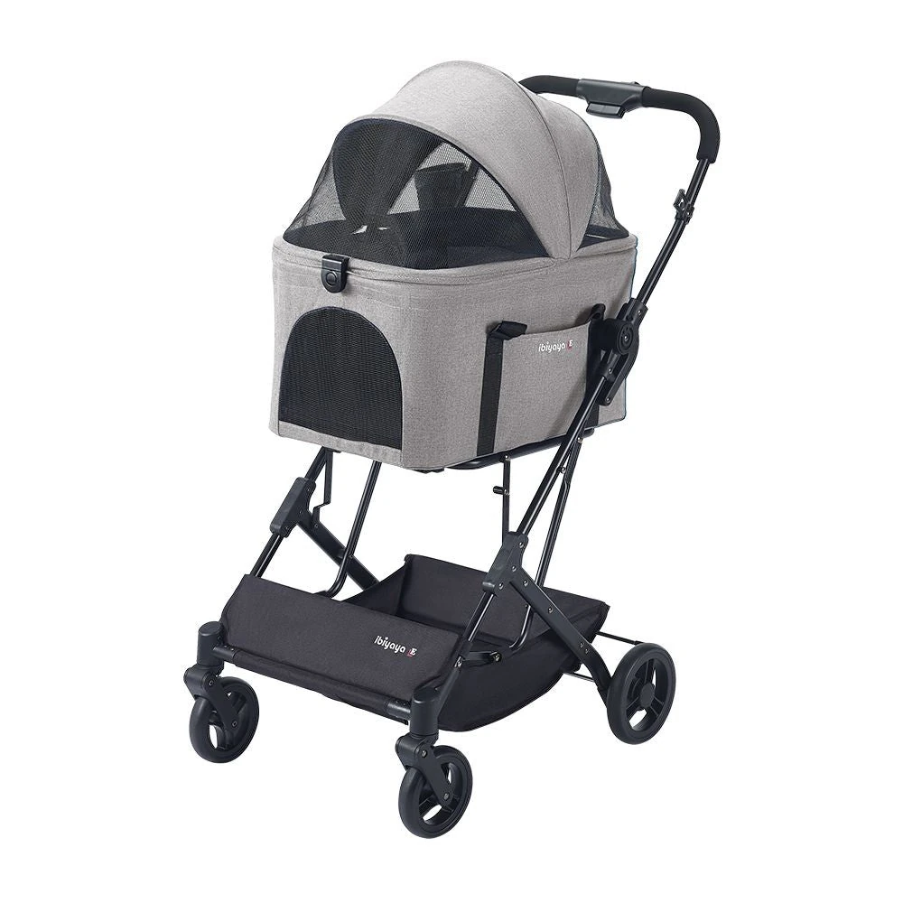FS2517-TG-Main_2000x.webp Ibiyaya Travois Tri-Fold Pet Travel System, Taupe Grey - Image 1