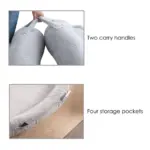 Comfort Plus Human Dog Bed, Light Grey - Image 6