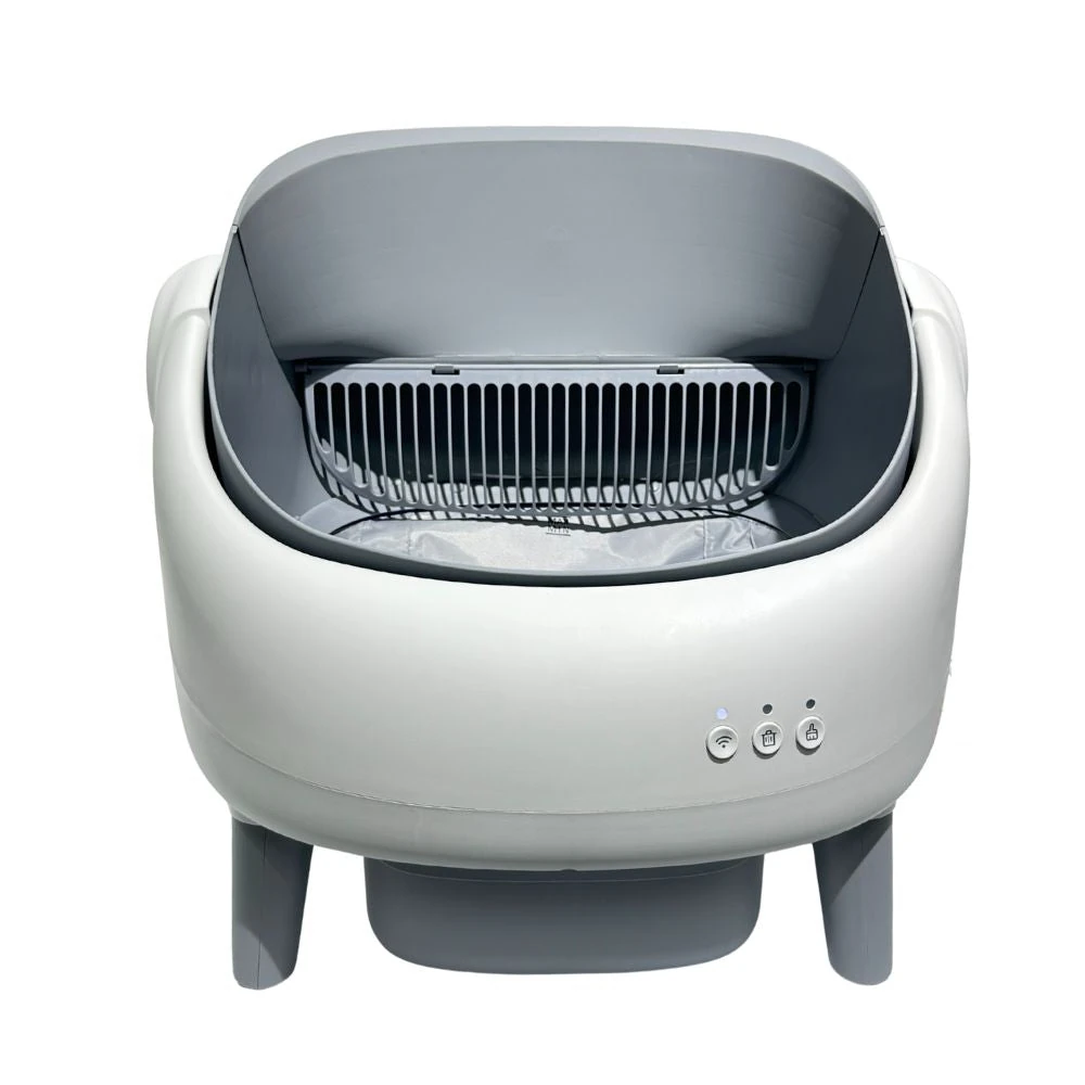 automatic cat food feeder comparison with Petjoy litter box styling