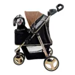 Ibiyaya Monarch Premium Pet Jogger Stroller, Luxury Gold - Image 3