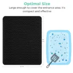 Cat Litter Mat - Honeycomb Dual Layer Design - Image 3