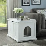 Cleo Cat Litter Cabinet, White - Image 4