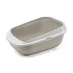 Moderna Comfy Step Cat Litter Tray, Warm Grey