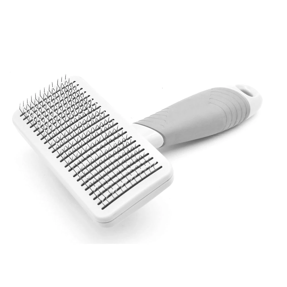 pet brush self-cleaning mechanism demo